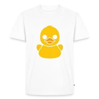 humour canard - T-shirt Premium bio Homme - blanc - Devant - Nico (187cm)