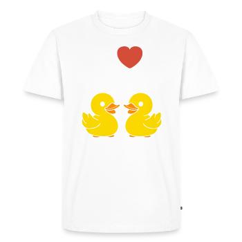 humour canard - T-shirt Premium bio Homme - blanc - Devant - Nico (187cm)