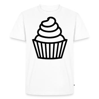cupcake - T-shirt Premium bio Homme - blanc - Devant - Nico (187cm)