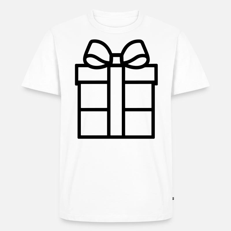 Kleine Geschenkbox - Männer Premium Bio T-Shirt - Weiß