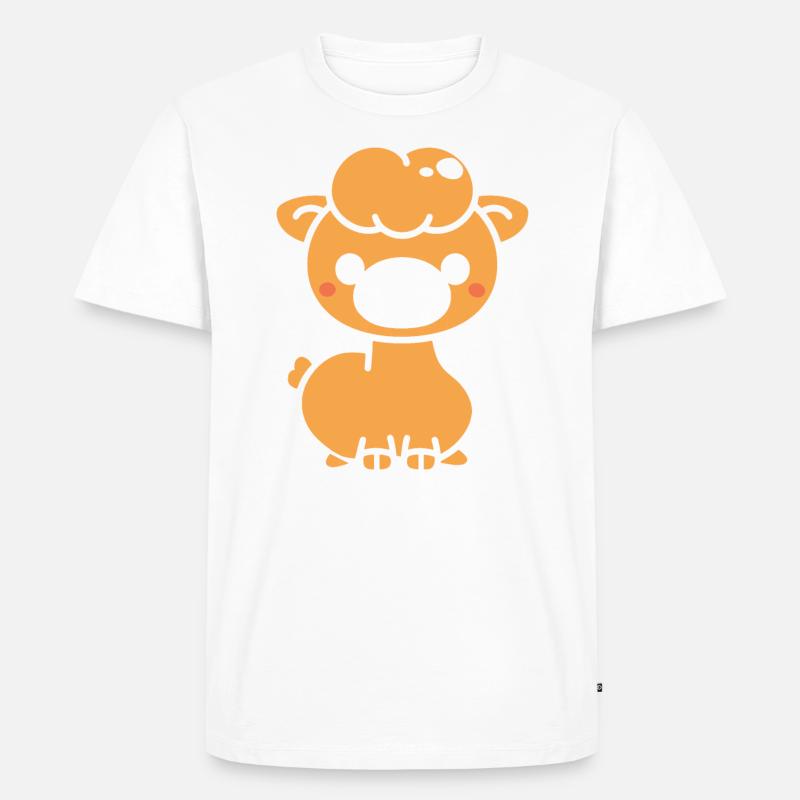 Dromedar - Männer Premium Bio T-Shirt - Weiß
