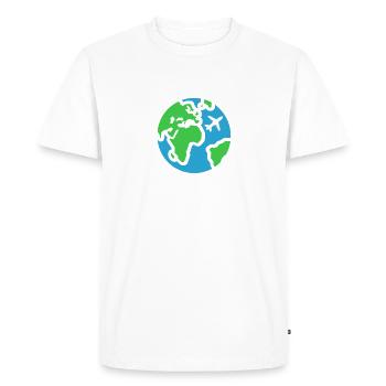 Travel Humor Vacation - Men's Premium Organic T-Shirt - white - Front - Nico (187cm)