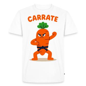 Carrate - T-shirt Premium bio Homme - blanc - Devant - Nico (187cm)
