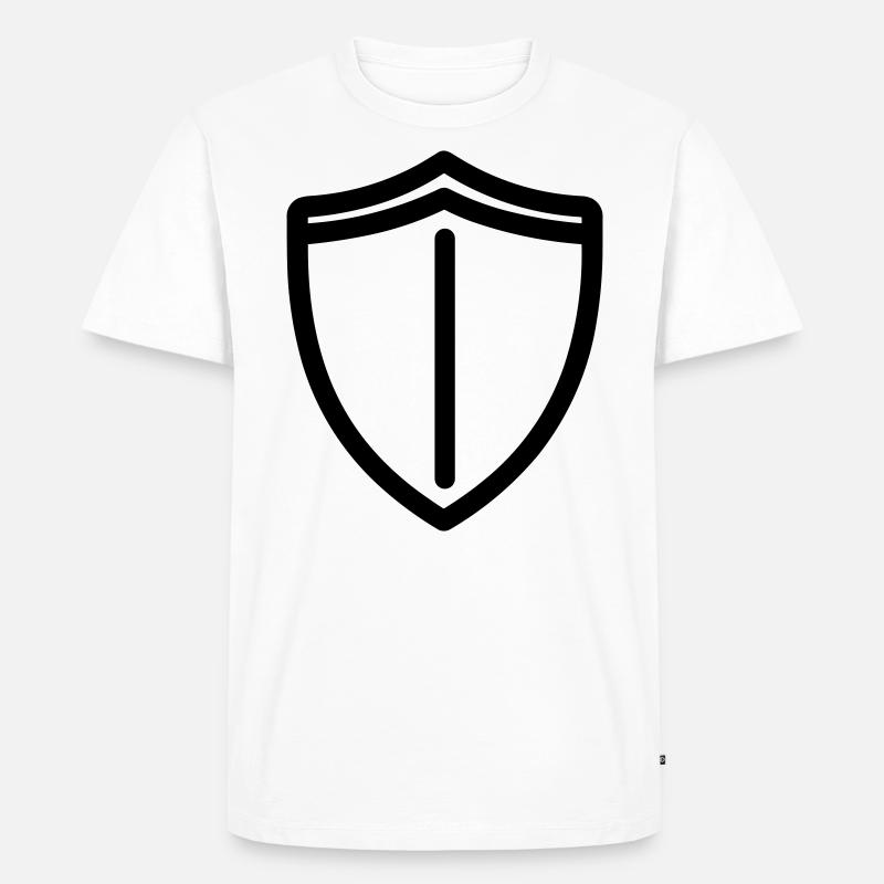 Schild - Männer Premium Bio T-Shirt - Weiß