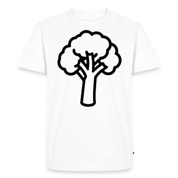 brocoli - T-shirt Premium bio Homme - blanc - Devant - Nico (187cm)
