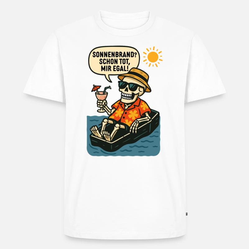 Already dead – I don't care! - Men's Premium Organic T-Shirt - white