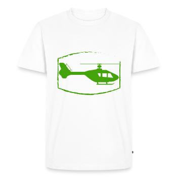 Helicopter - Helicopter - Rotor aircraft - Men's Premium Organic T-Shirt - white - Front - Nico (187cm)