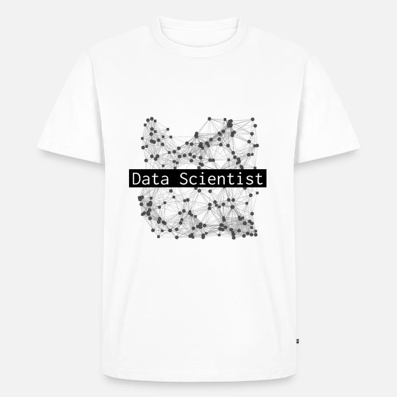 Data Scientist - Männer Premium Bio T-Shirt - Weiß