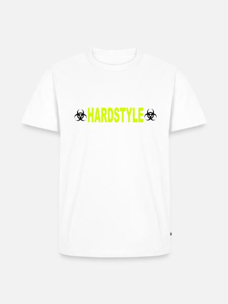 Hardstyle - Männer Premium Bio T-Shirt - Weiß
