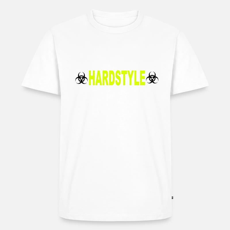 Hardstyle - Männer Premium Bio T-Shirt - Weiß