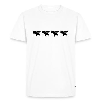 Abeilles - T-shirt Premium bio Homme - blanc - Devant - Nico (187cm)