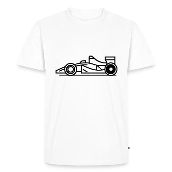 F1 Race Car - Men's Premium Organic T-Shirt - white - Front - Nico (187cm)