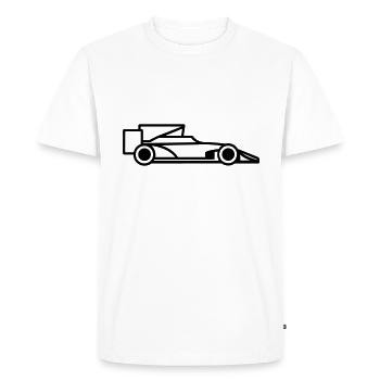 F1 Race Car - Men's Premium Organic T-Shirt - white - Front - Nico (187cm)