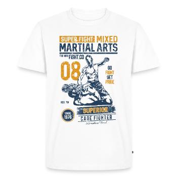 MARTIAL ARTS SPORT - Arts Martiaux Cadeaux Chemises - T-shirt Premium bio Homme - blanc - Devant - Nico (187cm)