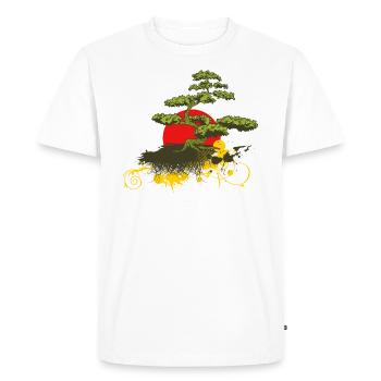 bonsaïs - T-shirt Premium bio Homme - blanc - Devant - Nico (187cm)