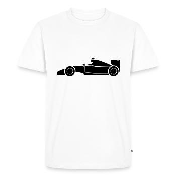 Voiture de course - T-shirt Premium bio Homme - blanc - Devant - Nico (187cm)