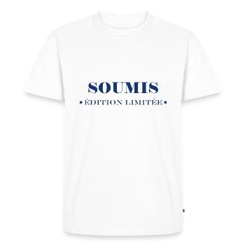 Soumis - T-shirt Premium bio Homme - blanc - Devant - Nico (187cm)