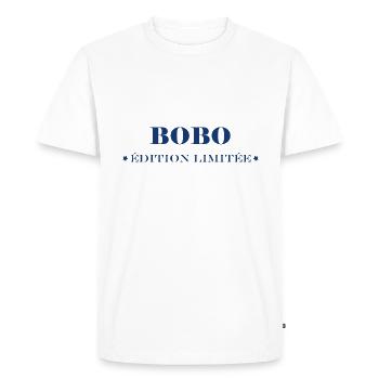 bobo - T-shirt Premium bio Homme - blanc - Devant - Nico (187cm)