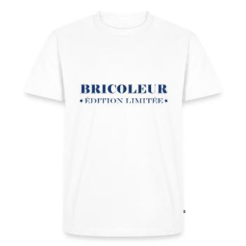 Bricoleur - T-shirt Premium bio Homme - blanc - Devant - Nico (187cm)