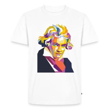 Cadeau Beethoven - T-shirt Premium bio Homme - blanc - Devant - Nico (187cm)