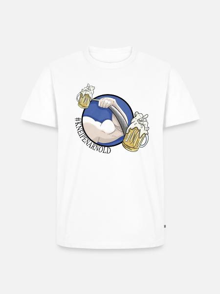 Kneipenarnold 2 - Männer Premium Bio T-Shirt - Weiß