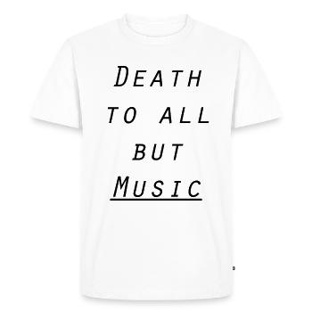 Music - Men's Premium Organic T-Shirt - white - Front - Nico (187cm)