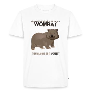 Wombat - T-shirt Premium bio Homme - blanc - Devant - Nico (187cm)