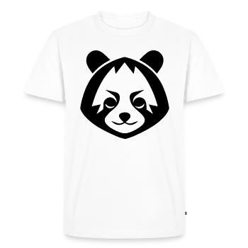 Panda roux - T-shirt Premium bio Homme - blanc - Devant - Nico (187cm)