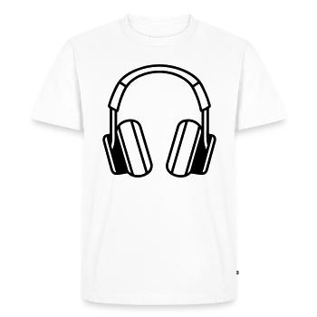 Gaming headset - Men's Premium Organic T-Shirt - white - Front - Nico (187cm)