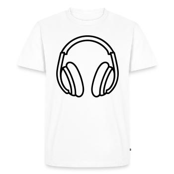 Gaming headset - Men's Premium Organic T-Shirt - white - Front - Nico (187cm)