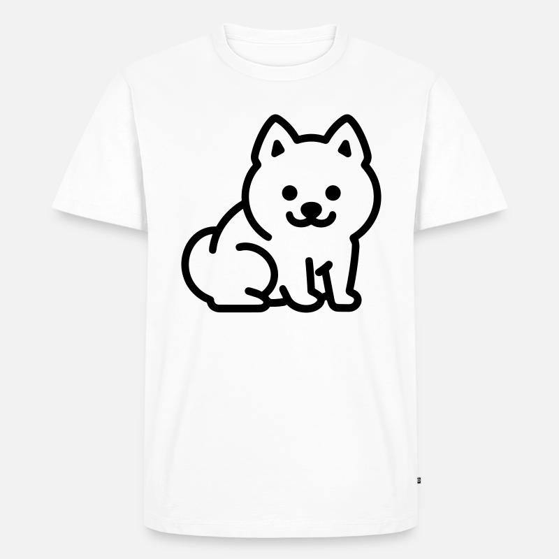 Chien - T-shirt Premium bio Homme - blanc