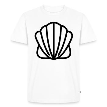 Coquillage - T-shirt Premium bio Homme - blanc - Devant - Nico (187cm)