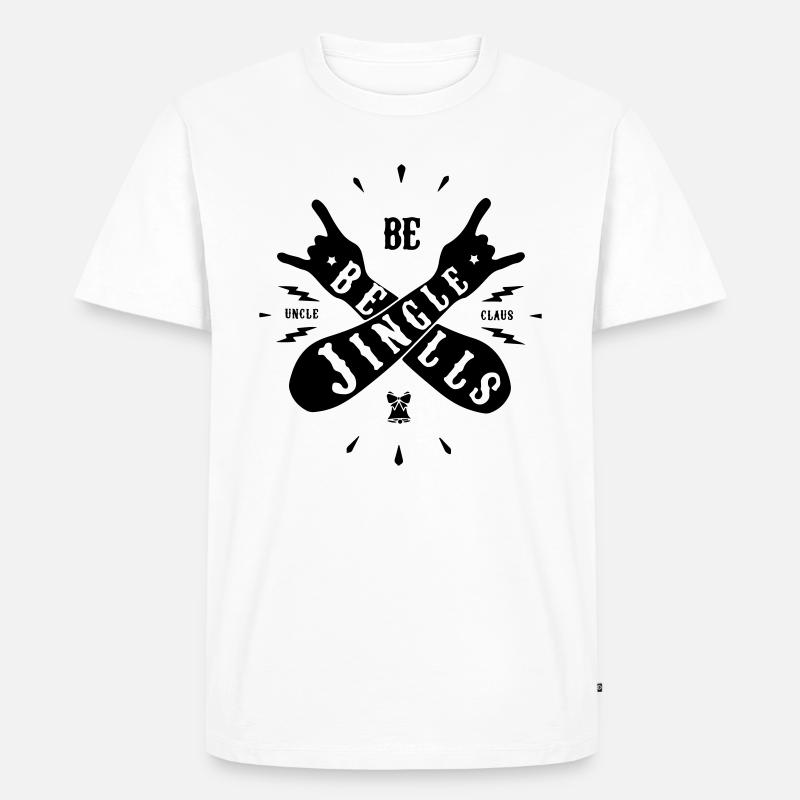 Evil Uncle Claus - Männer Premium Bio T-Shirt - Weiß