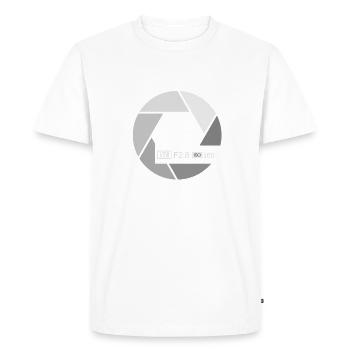 Camera Settings - Men's Premium Organic T-Shirt - white - Front - Nico (187cm)