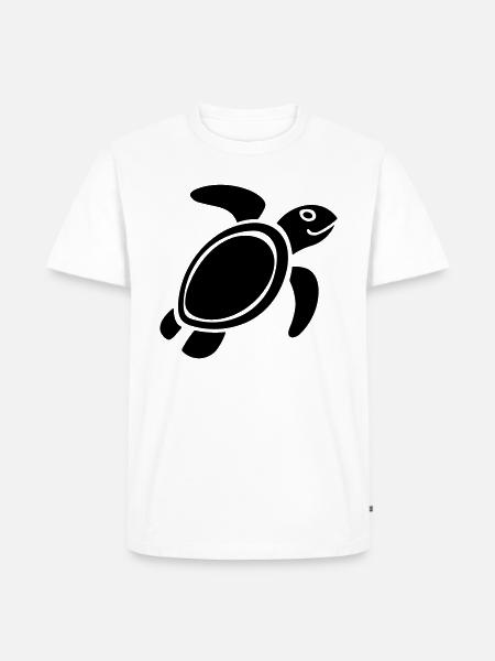 Schildkröte - Männer Premium Bio T-Shirt - Weiß