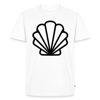 Coquillage - T-shirt Premium bio Homme - blanc - Devant - Nico (187cm)