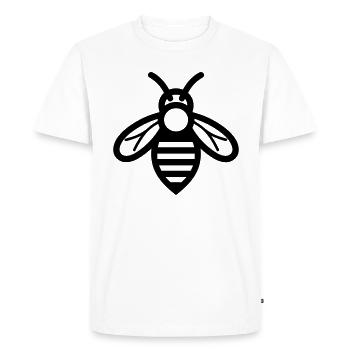 Bee - Men's Premium Organic T-Shirt - white - Front - Nico (187cm)
