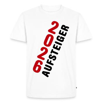 Promu Promotion 2026 - T-shirt Premium bio Homme - blanc - Devant - Nico (187cm)