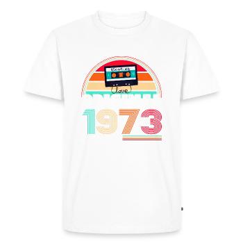 Original 1973 49th Birthday Gift Hommes - T-shirt Premium bio Homme - blanc - Devant - Nico (187cm)