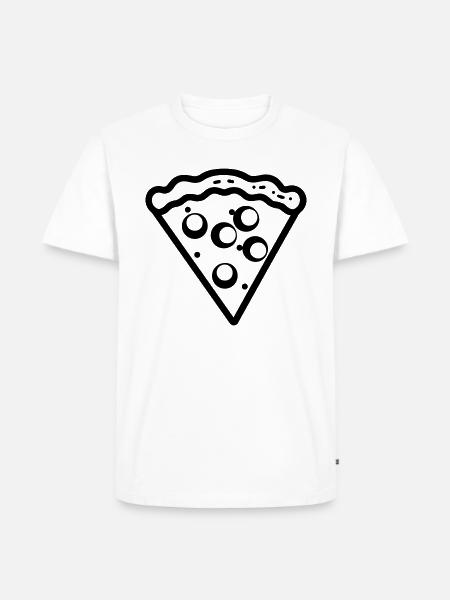 Pizza slice - Men's Premium Organic T-Shirt - white