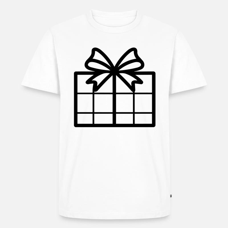 Kleine Geschenkbox - Männer Premium Bio T-Shirt - Weiß