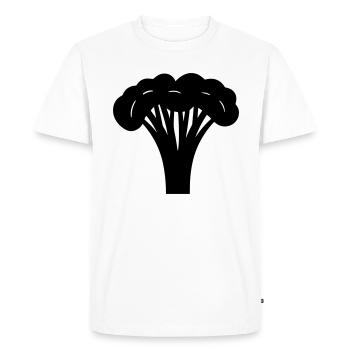 brocoli - T-shirt Premium bio Homme - blanc - Devant - Nico (187cm)