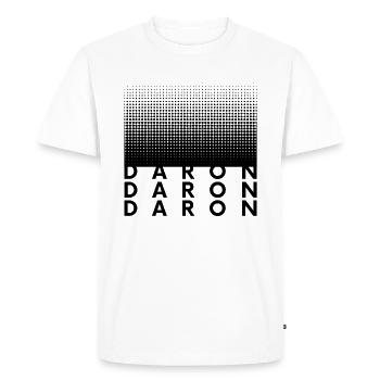 DARON - T-shirt Premium bio Homme - blanc - Devant - Nico (187cm)