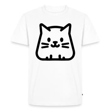 kitten - Men's Premium Organic T-Shirt - white - Front - Nico (187cm)