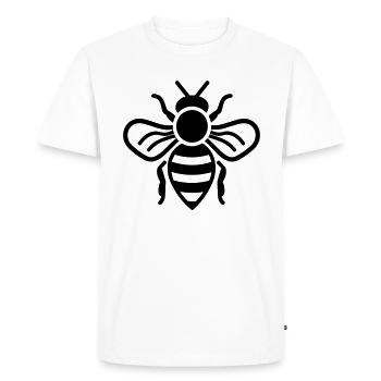 Bee - Men's Premium Organic T-Shirt - white - Front - Nico (187cm)