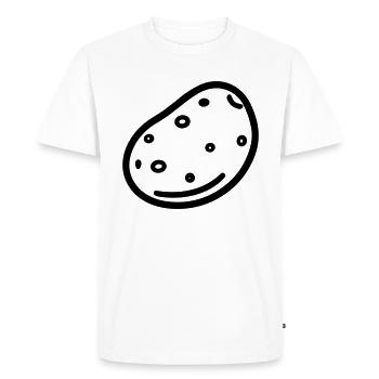 patate - T-shirt Premium bio Homme - blanc - Devant - Nico (187cm)