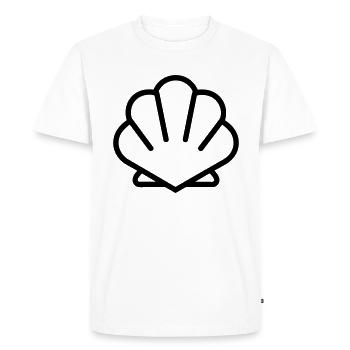Coquillage - T-shirt Premium bio Homme - blanc - Devant - Nico (187cm)