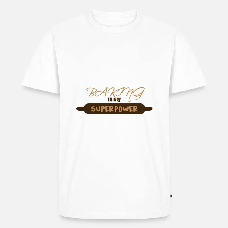 Backen - baking - Männer Premium Bio T-Shirt - Weiß