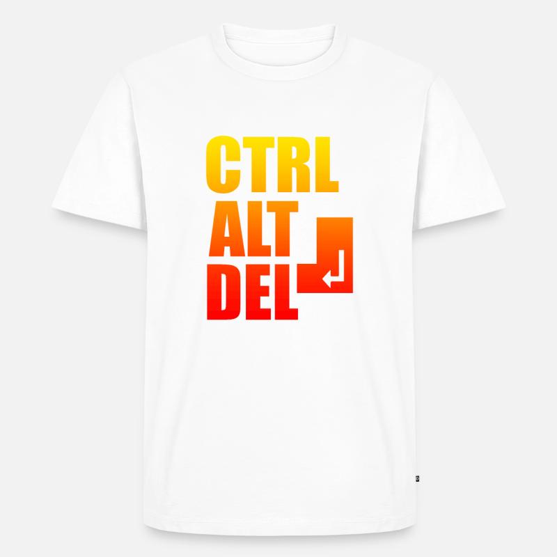 Computer - Männer Premium Bio T-Shirt - Weiß