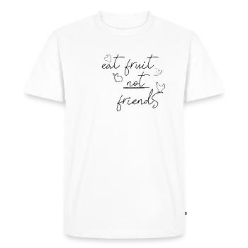 cool dit végétalien pour végétalien et végétarien - T-shirt Premium bio Homme - blanc - Devant - Nico (187cm)